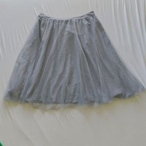 Tulle midi skirt